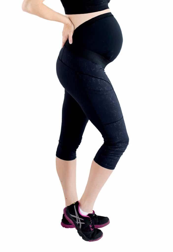 Maternity Activewear Move Workout Capri with Belly Band Support – Mumberry