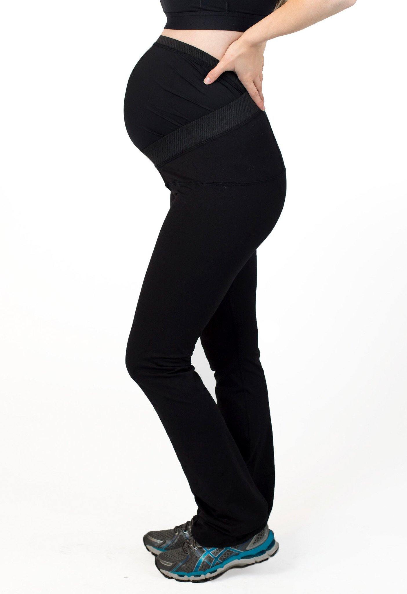 Women Maternity Workout Leggings Over The Belly Pregnancy